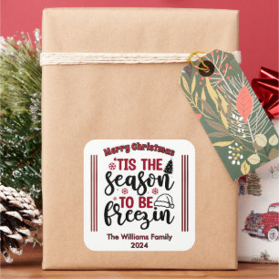 Vrolijke Kerst stickers om te vieren