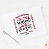 Vrolijke Kerst stickers om te vieren (Envelop)