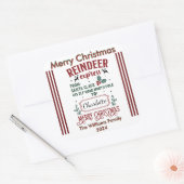 Vrolijke kerst vrolijke Sticker (Envelop)
