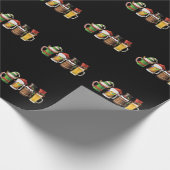 Vrolijke kerstbieren Drink Santa Beer Lover Cadeaupapier (Hoek)