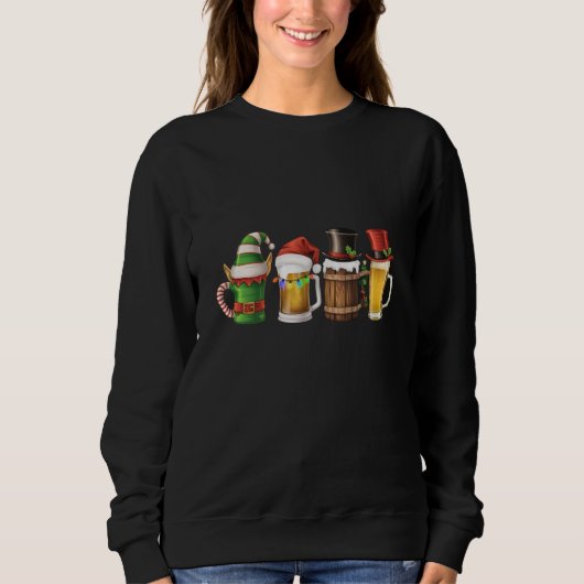 Vrolijke kerstbieren Drink Santa Beer Lover Trui (Voorkant)