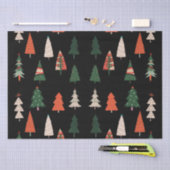 Vrolijke kerstbomen feestelijk tissuepapier (Craft)