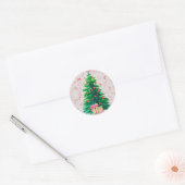 Vrolijke kerstbomen stickers (Envelop)