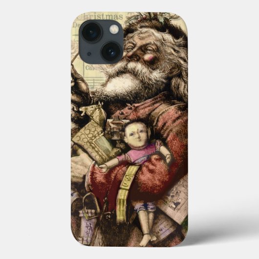 Vrolijke kerstboom klassieke illustratie Case-Mate iPhone case (Achterkant)