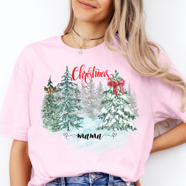 Vrolijke Kerstboom Mama Schattigee Xmas Moeder Gif T-shirt
