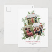 Vrolijke Kerstboom Multi Foto Feestdagenkaart (Voorkant / Achterkant)
