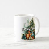 Vrolijke kerstboom PRETTIGE FEESTDAGEN | Koffiemok (Voorkant rechts)