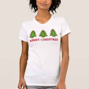 Vrolijke Kerstboom Suiker Koekje Feestelijke Vakan T-shirt