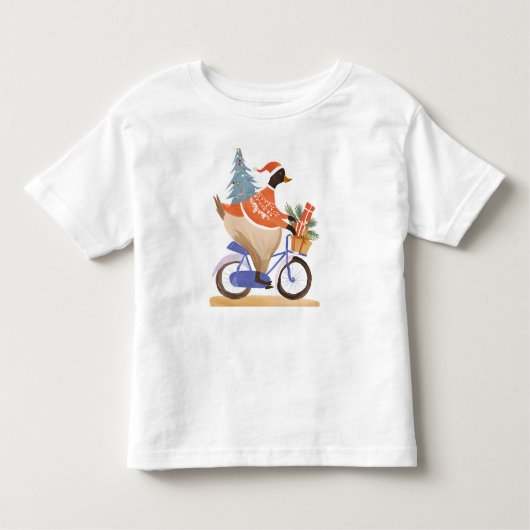Vrolijke kersteend kinder shirts (Voorkant)