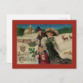 vrolijke kerstfamilie briefkaart (Voorkant / Achterkant)