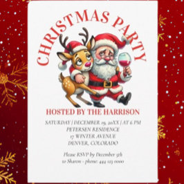 Vrolijke kerstgroeten Santa Kaart