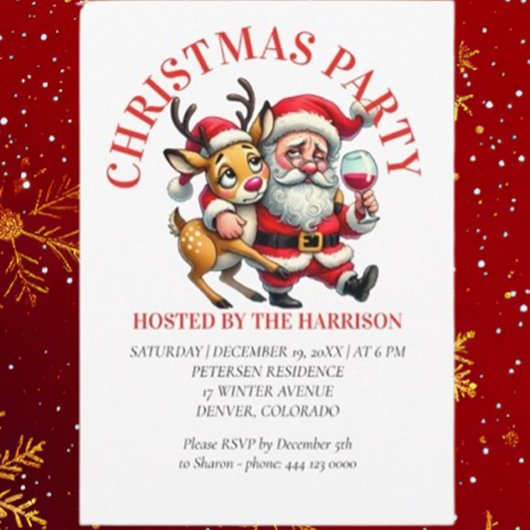 Vrolijke kerstgroeten Santa Kaart