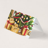 Vrolijke Kerstgroeten voor Gelukkige Wensen Kaart (Achterkant)