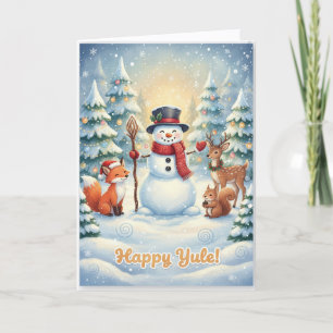 Vrolijke Kerstkaart Feestdagen Kaart