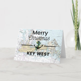 Vrolijke kerstkaart - Key West Feestdagen Kaart