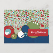 Vrolijke kerstkring briefkaart (Voorkant)