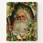 Vrolijke Kerstman Antiek Classic Notitieboek (Achterkant)