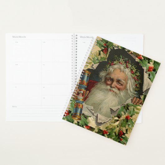 Vrolijke Kerstman Antiek Classic Planner (Display)