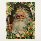 Vrolijke Kerstman Antiek Classic Planner (Voorkant)