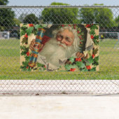 Vrolijke Kerstman Antiek Classic Spandoek (Insitu)