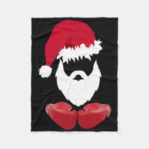 Vrolijke Kerstman Boxing Unit Fleece Deken