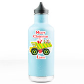 Vrolijke Kerstman in Dump Elf, Rendier Sticker