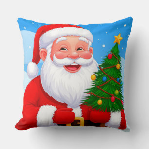 Vrolijke Kerstman Kussen