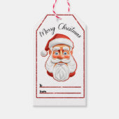 Vrolijke Kerstman labels Cadeaulabel (Voorkant)