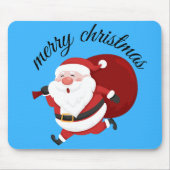 Vrolijke Kerstman Muismat (Voorkant)