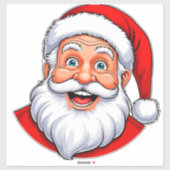 Vrolijke Kerstman Sticker (Vel)