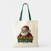 Vrolijke Kerstman Universiteit Tote Bag (Achterkant)