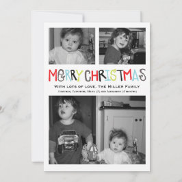 Vrolijke Kerstmis 3 de Kaart van de Vakantie van