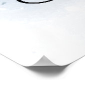 Vrolijke Kerstmis aquarel Poster (Hoek)