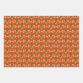 Vrolijke Kerstmis Bloemenduif met hart Inpakpapier Vel (Voorkant)