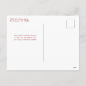 Vrolijke Kerstmis Candy Cane Bow Foto Feestdagenkaart (Achterkant)