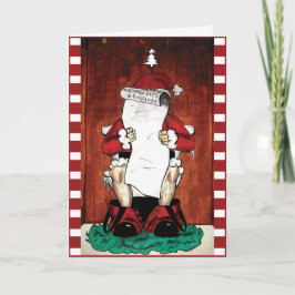 Vrolijke Kerstmis! (De Lijst van de Kerstman) Feestdagen Kaart