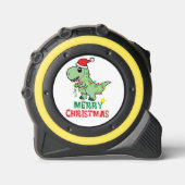 Vrolijke Kerstmis Dinosaurus Rolmaat (Voorkant)