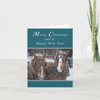 Vrolijke Kerstmis en Gelukkig Nieuwjaar, de Feestdagen Kaart