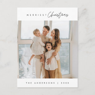 Vrolijke Kerstmis, Familiefoto, Seizoensgroet Briefkaart