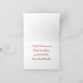 Vrolijke Kerstmis Feestdagen Kaart (Binnen)