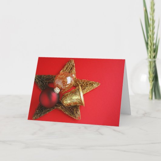 Vrolijke Kerstmis! Feestdagen Kaart (Voorkant)