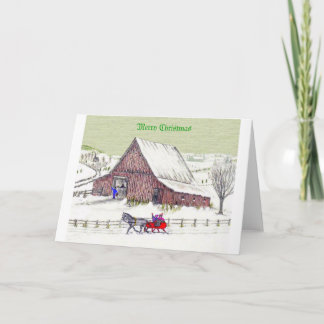 Vrolijke Kerstmis Feestdagen Kaart