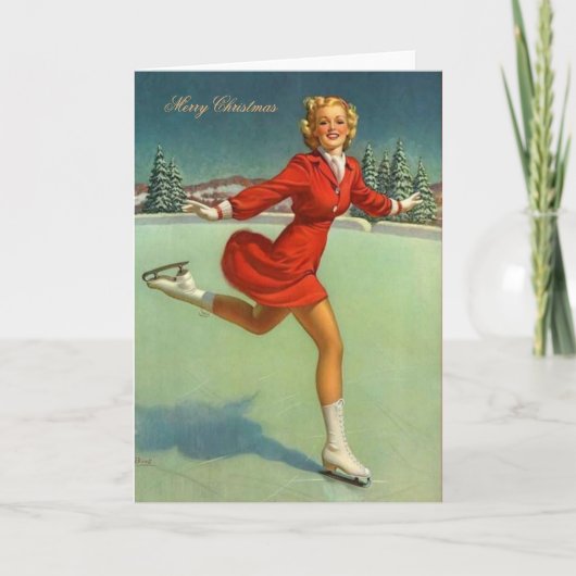 Vrolijke Kerstmis Feestdagen Kaart (Voorkant)