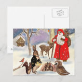 vrolijke Kerstmis Feestdagenkaart (Voorkant / Achterkant)