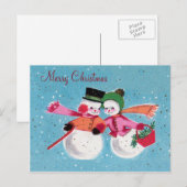 Vrolijke Kerstmis Feestdagenkaart (Voorkant / Achterkant)