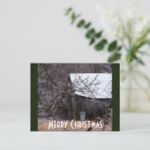 Vrolijke Kerstmis Feestdagenkaart (Staand voorkant)