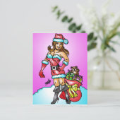 Vrolijke Kerstmis Feestdagenkaart (Staand voorkant)