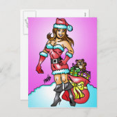 Vrolijke Kerstmis Feestdagenkaart (Voorkant / Achterkant)