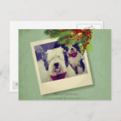 Vrolijke Kerstmis! Feestdagenkaart (Voorkant / Achterkant)