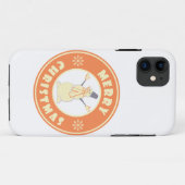 Vrolijke Kerstmis gelukkige sneeuwman beroemde kof Case-Mate iPhone Case (Achterkant (horizontaal))